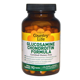 Глюкозамін та Хондроїтин, Glucosamine/Chondroitin Formula, Country Life, 90 капсул - Інтернет-магазин спільних покупок ToGether