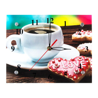 Годинники Настінні ДомАрт СГ2 Улюблена кава Тихий хід 20х25х5 см (21324) - Інтернет-магазин спільних покупок ToGether