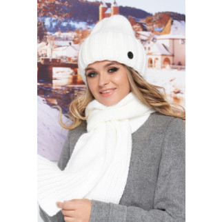 Комплект «Наомі» (шапка та шарф) Braxton білий 56-59 - Інтернет-магазин спільних покупок ToGether