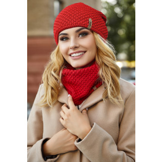 Комплект «Осірія» (шапка-ковпак та шарф-хомут) Braxton червоний 56-59 - Інтернет-магазин спільних покупок ToGether