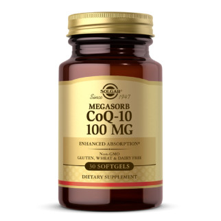 Коензим Q-10, Megasorb CoQ-10, 100 мг, Solgar, 30 гелевих капсул - Інтернет-магазин спільних покупок ToGether