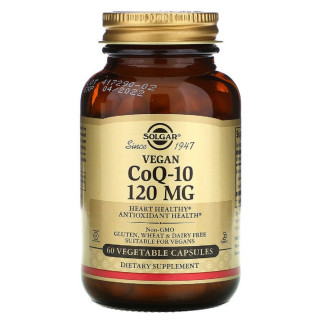 Коензим Q10 Вегетаріанський 120 мг, Vegetarian CoQ-10, Solgar, 60 вегетаріанських капсул - Інтернет-магазин спільних покупок ToGether