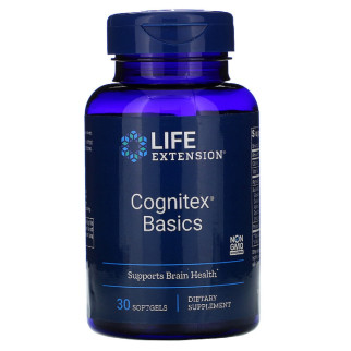 Підтримка пам'яті та когнітивної функції, Cognitex Basics, Life Extension, 30 гелевих таблеток - Інтернет-магазин спільних покупок ToGether