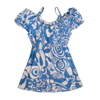 Блуза з коротким рукавом Karma Коттон Розмір M Блакитний (24135) - Інтернет-магазин спільних покупок ToGether