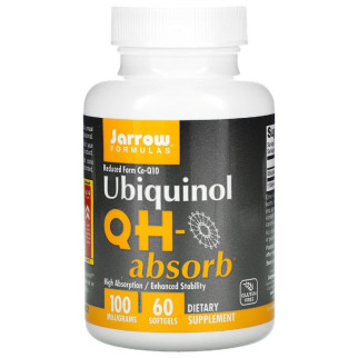Убіхінол QH-Absorb, 100 мг, Ubiquinol, QH-Absorb, Jarrow Formulas, 60 гелевих капсул - Інтернет-магазин спільних покупок ToGether