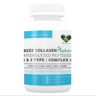 Колаген із Вітаміном С En`vie Lab COMPLEX 2 BEEF| 1750 мг. (120 капс) - Інтернет-магазин спільних покупок ToGether