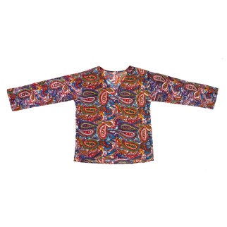 Блуза з довгим рукавом Karma Коттон з люрексом S Ліловий (20215) - Інтернет-магазин спільних покупок ToGether