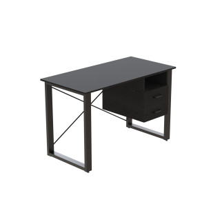 Письмовий стіл із ящиками Ferrum-decor Оскар 750x1200x600 метал Чорний ДСП Сосна Кембра 16 мм (OSK0003) - Інтернет-магазин спільних покупок ToGether