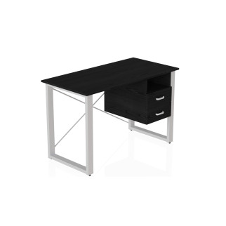 Письмовий стіл із ящиками Ferrum-decor Оскар 750x1400x600 метал Білий ДСП Сосна Кембра 16 мм (OSK0031) - Інтернет-магазин спільних покупок ToGether
