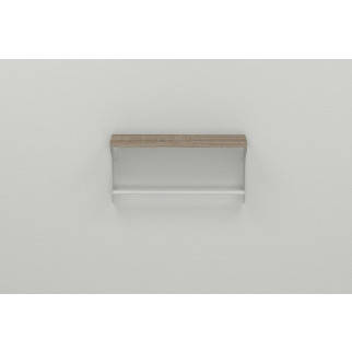 Полиця настінна Ferrum-decor Юзібі 270x500x150 метал Білий ДСП Сонома Трюфель 16 мм (UZI0012) - Інтернет-магазин спільних покупок ToGether