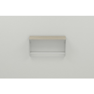 Полиця настінна Ferrum-decor Світ 300x600x150 метал Білий ДСП Сонома 16 мм (SVI0032) - Інтернет-магазин спільних покупок ToGether
