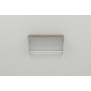 Полиця настінна Ferrum-decor Світ 300x700x150 метал Білий ДСП Сонома Трюфель 16 мм (SVI0054) - Інтернет-магазин спільних покупок ToGether