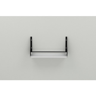 Полиця настінна Ferrum-decor Ізі 260x500x150 метал Чорний ДСП Біле 16 мм (IZI0001) - Інтернет-магазин спільних покупок ToGether