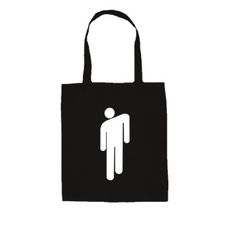 Екосумка шоппер, логотип Біллі Айліш, чорний - Billie Eilish (8371) - Інтернет-магазин спільних покупок ToGether