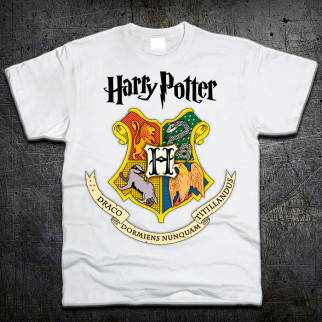 Футболка Fruit of the Loom Хогвартс Гаррі Поттер Hogwarts Harry Potter Білий S (3194116) - Інтернет-магазин спільних покупок ToGether