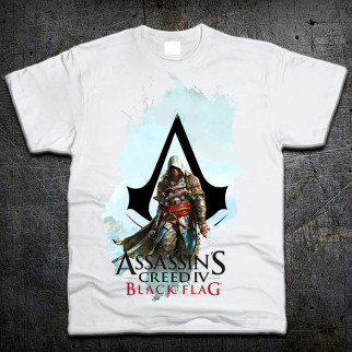 Футболка Fruit of the Loom Кредо Ассасіна 4 Assassins Creed 4: Black Flag Білий XXL (719606) - Інтернет-магазин спільних покупок ToGether