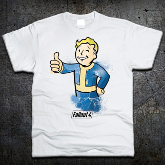 Футболка Fruit of the Loom Волт-Бій Фаллаут Vault-Boy Fallout Білий 128 см (191987) - Інтернет-магазин спільних покупок ToGether