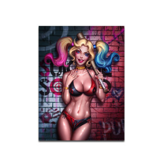 Постер Харлі Квін з Бітою Harley Quinn (7256) My Poster - Інтернет-магазин спільних покупок ToGether