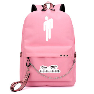 Рюкзак Біллі Айліш Billie Eilish Лого Рожевий Pink (7326) - Інтернет-магазин спільних покупок ToGether