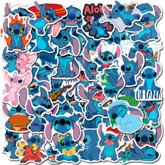 Набір стікерів Стіч Stitch 50 шт (7642) - Інтернет-магазин спільних покупок ToGether
