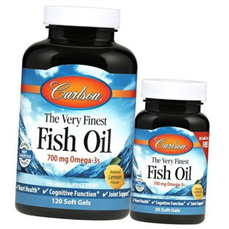 Норвезька рибна олія, Fish Oil, Carlson Labs 150 капсул Лимон (67353011) - Інтернет-магазин спільних покупок ToGether