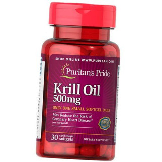 Олія криля, Red Krill Oil 500, Puritan's Pride 30 (67367021) - Інтернет-магазин спільних покупок ToGether