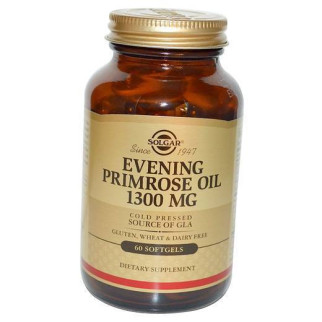 Олія Примули Вечірньої, Evening Primrose Oil 1300, Solgar 60 (71313014) - Інтернет-магазин спільних покупок ToGether