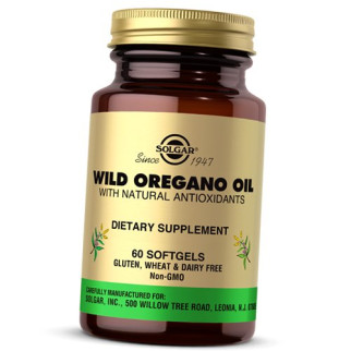 Олія Орегано з Натуральними Антиоксидантами, Wild Oregano Oil, Solgar 60 (71313017) - Інтернет-магазин спільних покупок ToGether