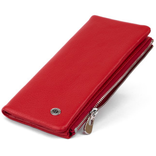 Вертикальний гаманець на кнопці ST Leather 19202 Червоний 18,5х9х1,5 см - Інтернет-магазин спільних покупок ToGether