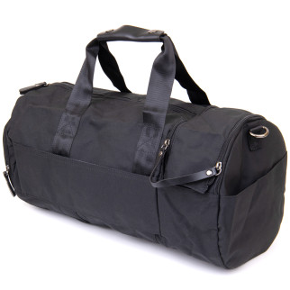 Спортивна сумка текстильна Vintage 20640 Чорна - Інтернет-магазин спільних покупок ToGether
