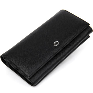 Жіночий гаманець ST Leather Accessories 19375 Чорний - Інтернет-магазин спільних покупок ToGether