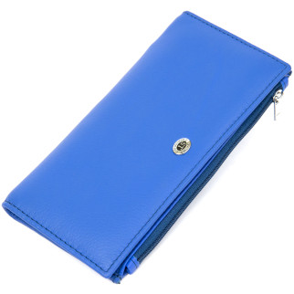 Шкіряний гаманець ST Leather Accessories 19379 Синій - Інтернет-магазин спільних покупок ToGether