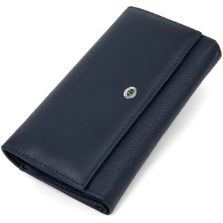Жіночий гаманець ST Leather Accessories 19387 Темно-синій - Інтернет-магазин спільних покупок ToGether