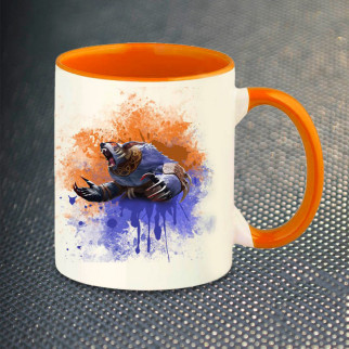 Чашка Fan Girl Урса Ursa Дота 2 New (14417) 330 мл Оранжевий - Інтернет-магазин спільних покупок ToGether