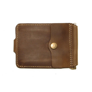 Затискач для грошей DNK Leather DNK Затискач-H дрібниця col.G 8,0*11,0*1,5см Оливковий - Інтернет-магазин спільних покупок ToGether