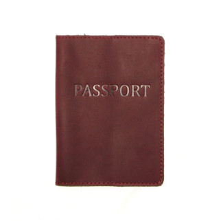 Обкладинка на паспорт DNK Leather Паспорт-H col.L 15,5*9,8 см Бордова - Інтернет-магазин спільних покупок ToGether