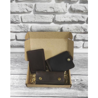 Подарунковий набір DNK Leather №7 18,0*10,0*3,5 см Коричневий - Інтернет-магазин спільних покупок ToGether