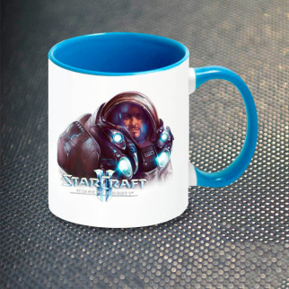 Чашка Fan Girl Юніт у Скафандрі Стар Крафт Starcraft 2 New (14393) 330 мл Синій - Інтернет-магазин спільних покупок ToGether