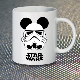 Чашка Fan Girl Штурмовик Міккі Маус Star Wars Зоряні Воїни New (14439) 330 мл Білий - Інтернет-магазин спільних покупок ToGether