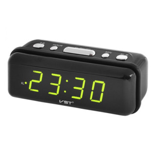 Настільний годинник із зеленим підсвічуванням VST 738 Чорний - Інтернет-магазин спільних покупок ToGether