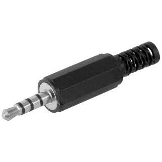 Штекер Goobay FreeEnd-Jack 3.5mm 4pin /M конектор Stereo Cable Protect чорний (75.01.1578) - Інтернет-магазин спільних покупок ToGether