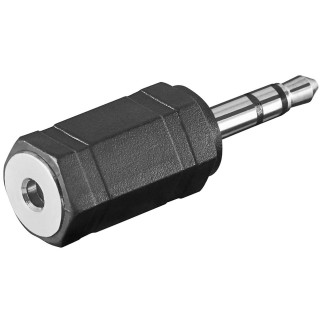 Перехідник аудіо Goobay Jack 2.5mm 3pin-3.5mm 3pin F/M адаптер Stereo Plastic чорний (75.01.1898) - Інтернет-магазин спільних покупок ToGether