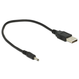 Кабель живлення пристроїв Delock USB2.0 A-Jack DC M/M 3.0x1.1mm Power 0.27m AWG28 чорний (70.08.3793) - Інтернет-магазин спільних покупок ToGether