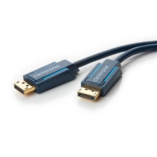 Кабель монітора-сигнальний ClickTronic DisplayPort M/M  7.5m Casual 4K@60Hz D=6.0mm 112xWires синій (75.07.0714) - Інтернет-магазин спільних покупок ToGether