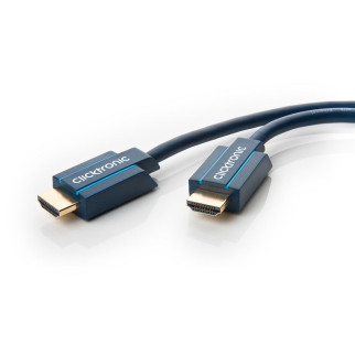 Кабель монітора-сигнальний ClickTronic HDMI M/M  1.0m HS+HEC+ARC 4K@60Hz D=6.0mmCasual синій (75.07.0301) - Інтернет-магазин спільних покупок ToGether