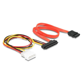 Кабель накопичувача Delock SATA 22p-7p M/M (+Molex) 0.4m 3Gbps різнобарвний (70.08.4230) - Інтернет-магазин спільних покупок ToGether