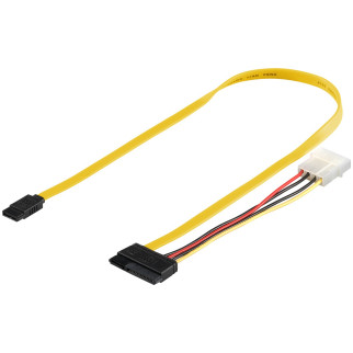 Кабель накопичувача Goobay SATA 22p-7p M/M (+Molex) 0.5m 6Gbps різнобарвний (75.06.8175) - Інтернет-магазин спільних покупок ToGether