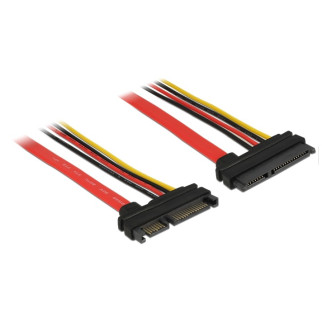 Кабель накопичувача-подовж. Delock SATA 22p M/F 0.2m AWG18+26 6Gbps(5V+12V) різнобарвний (70.08.4362) - Інтернет-магазин спільних покупок ToGether