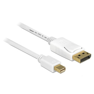 Кабель монітора-сигнальний Delock DisplayPort-mini M/M  7.0m v1.2 4K@60Hz 19p D=6.0mm Gold Cu білий (70.08.3485) - Інтернет-магазин спільних покупок ToGether