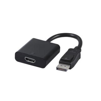 Перехідник моніторний Lucom DisplayPort-HDMI M/F (HDMIекран) v1.1 1080p 0.15m D=6.0mm чорний (25.02.5056) - Інтернет-магазин спільних покупок ToGether